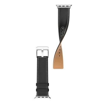 Kожаный ремешок Hoco WB04 Duke series для Apple Watch Series 1/2/3/4 (38/40mm) Black