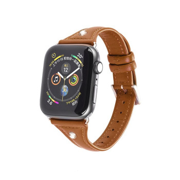 Kожаный ремешок Hoco WB05 Ocean wave для Apple Watch Series 1/2/3/4 (42/44mm) Brown