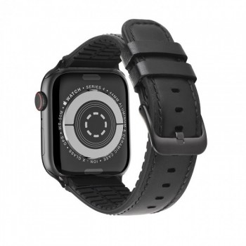 Kожаный ремешок Hoco WB18 Fenix leather strap для Apple Watch Series 1/2/3/4/5 (38/40mm) Black
